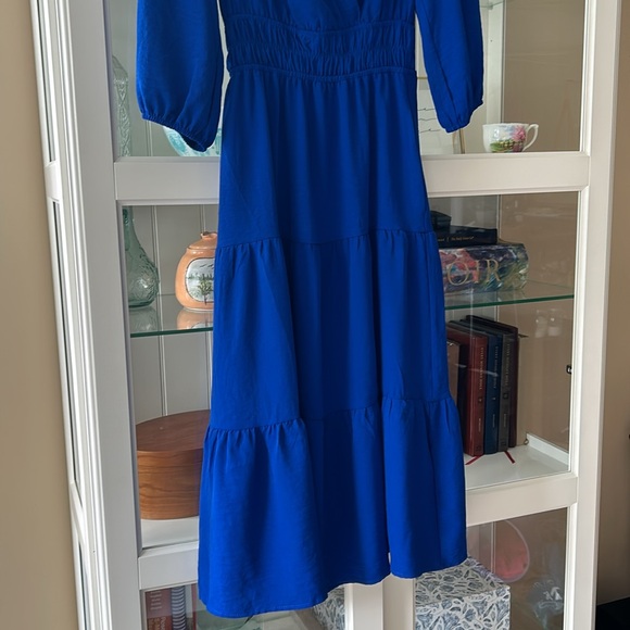 DONATED- NWOT Monteau royal blue tiered dress - Picture 3 of 10